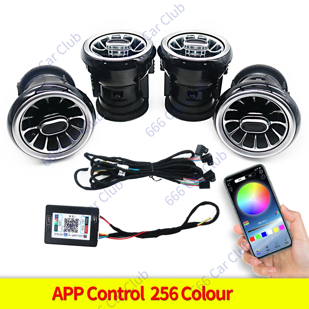 For Audi Q2 2017-2023 APP Control 256 Colours Vents Air
