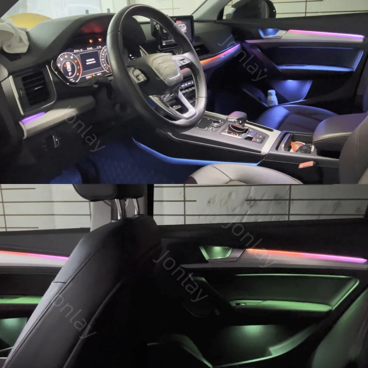 For Audi Q5 2018-2025 Ambient Light Interior Atmosphere Trim