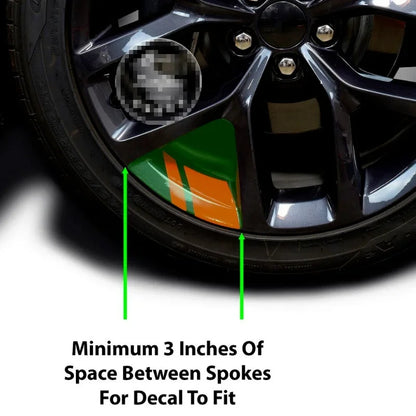 For Decorative 4PCS Sticker Reflective Wheel Rim Vinyl Warning