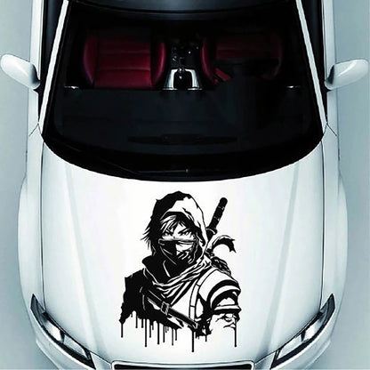 For Bumper Hood Bonnet Door Body Cartoon Anime Samurai Swords