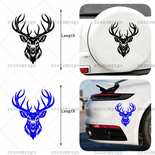 Symbolize Strength Freedom Deer Head Stickers Fit Body Bumper