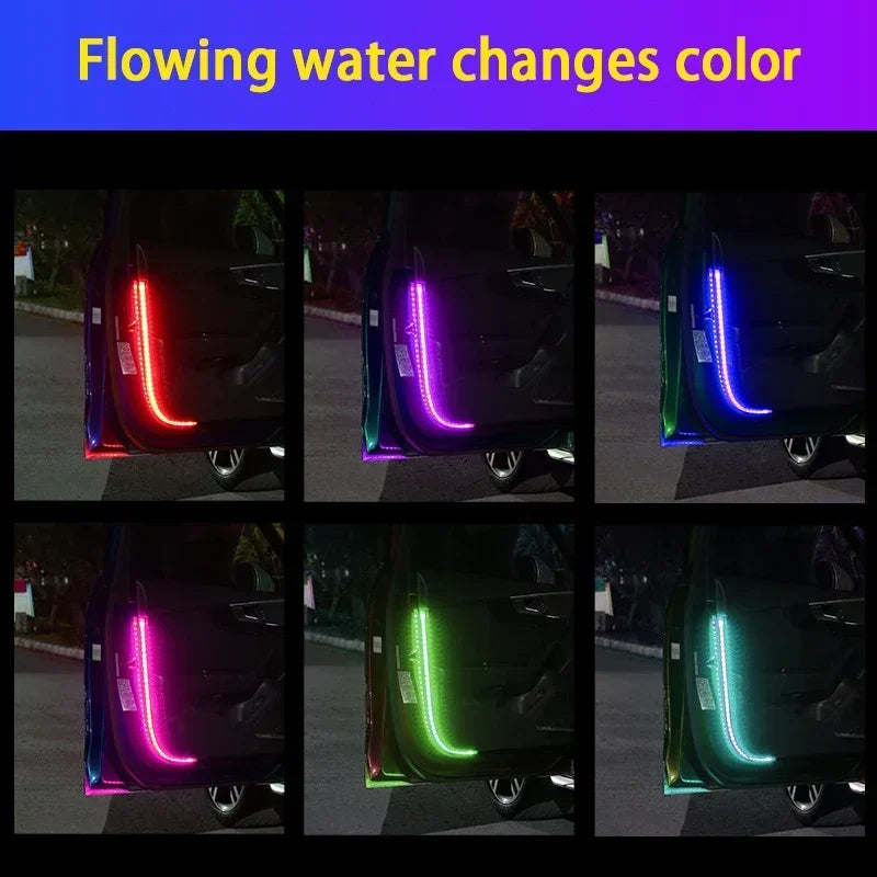 Door Warning Induction Flow Flashing Strip Anti Rear End