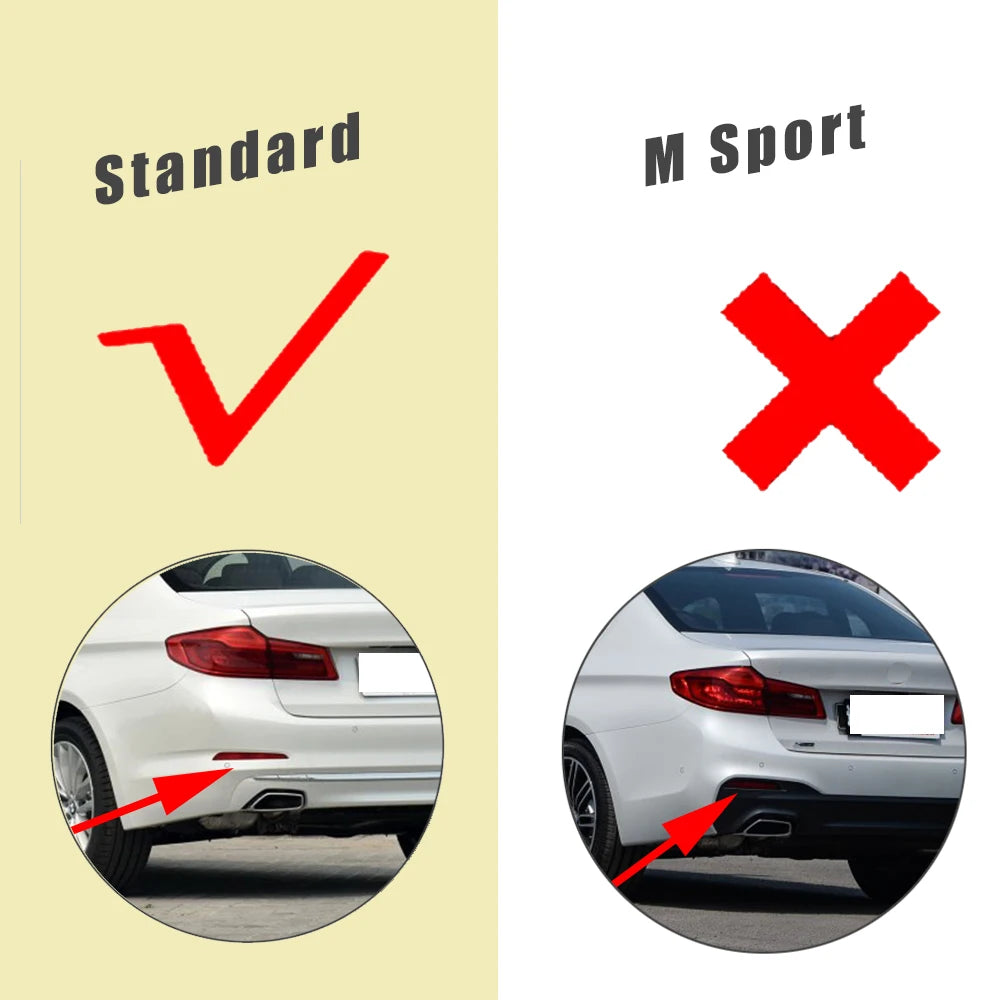 For BMW 5 Series G30 Standard Rear Bumper Diffuser Spoiler Sedan