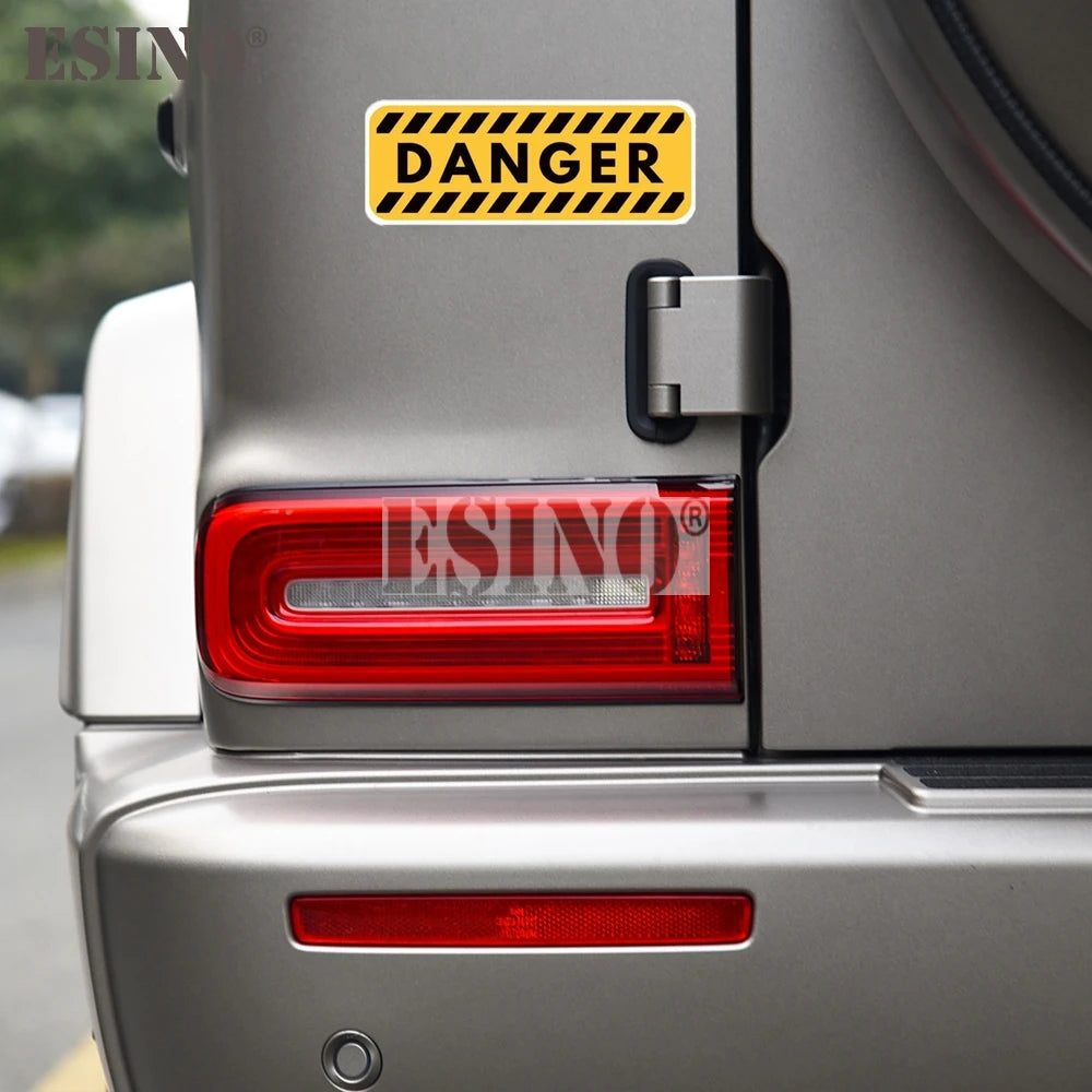 Funny Creative Warning Reminding Attention Danger Pvc Sticker