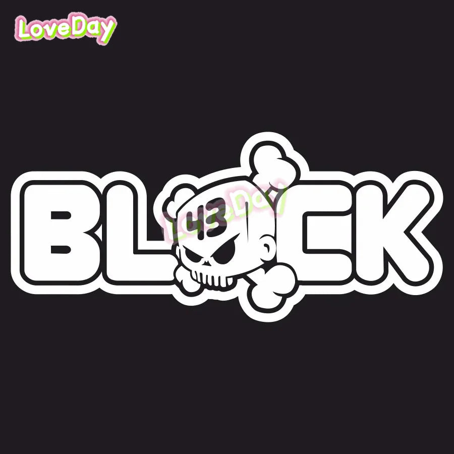 Ken Block Skulls Sticker Funny Vinyl Cartoon Racing Stickers