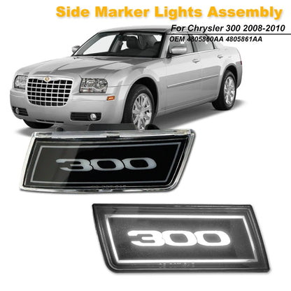 For Chrysler 300 300C 3D Optic 300 Logo Side Marker Assembly