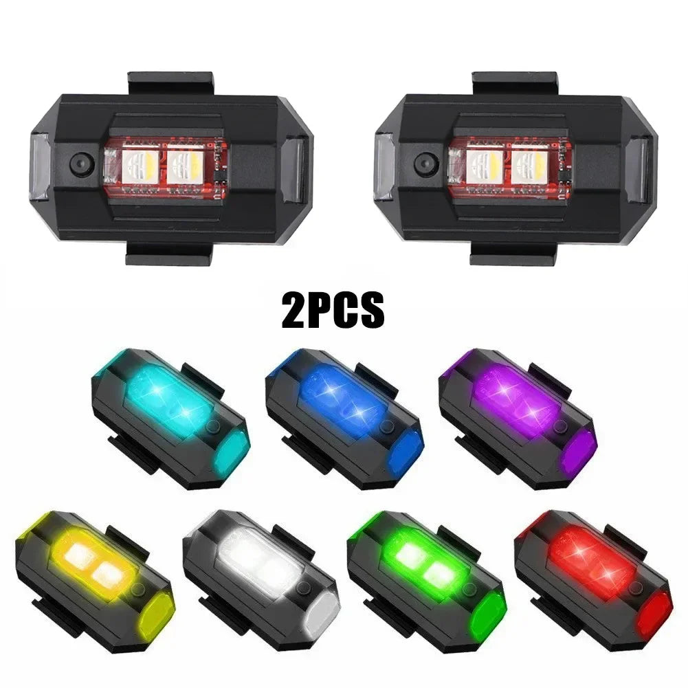 Colors Drone Strobe USB anti-collision Bike Tail Model Aircraft