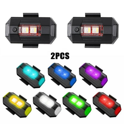 Colors Drone Strobe USB anti-collision Bike Tail Model Aircraft