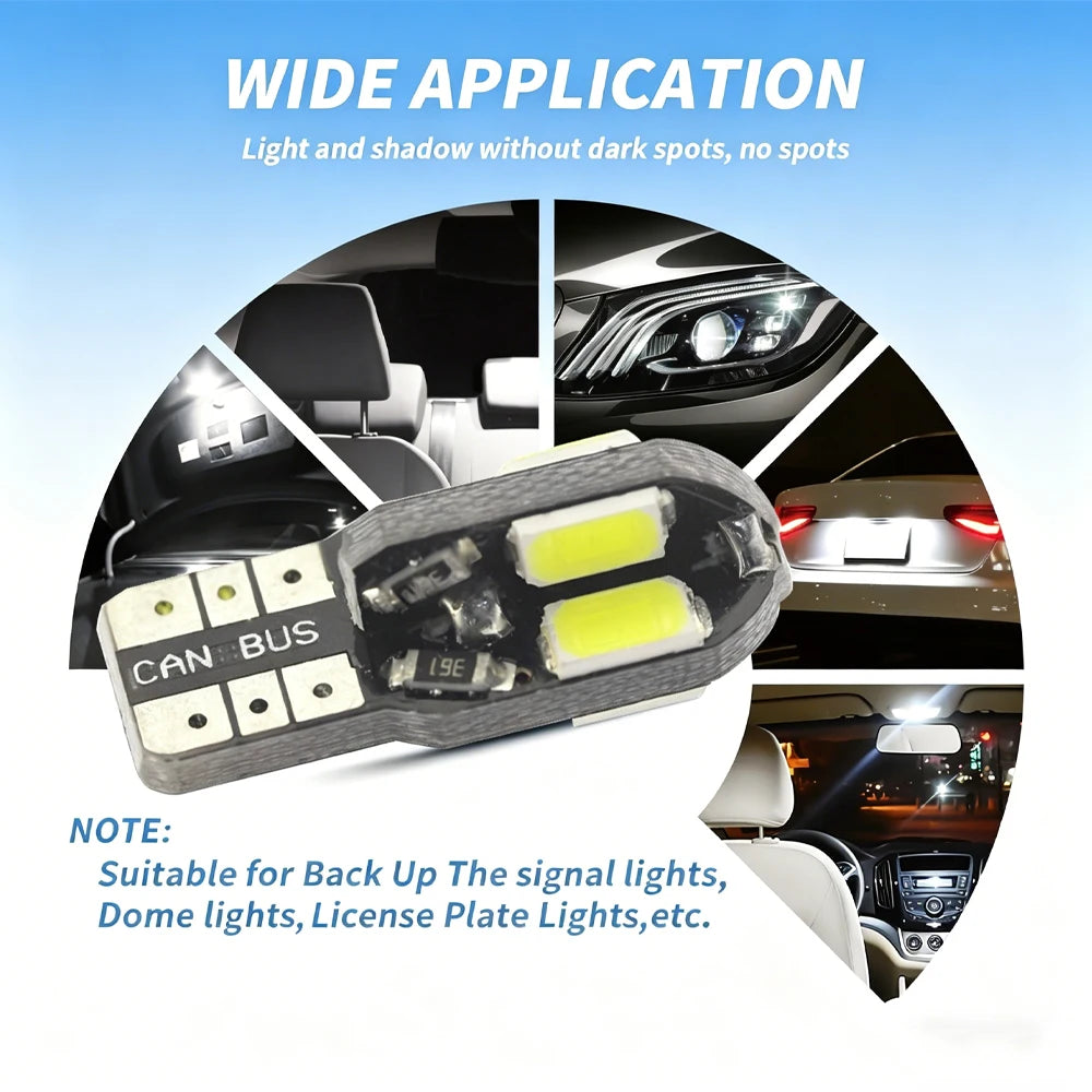 Super Bright 3030 Smd T10 Bulb 12V Canbus Error