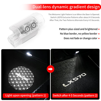 For Lexus LX570 2008-2021 2009 2010 2011 Door Welcome Logo