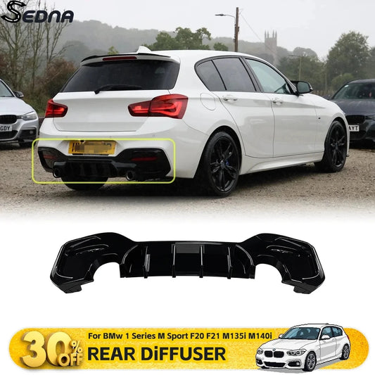 For BMW 1 Series F20 F21 Rear Bumper Diffuser Lip 114D 116D 118I