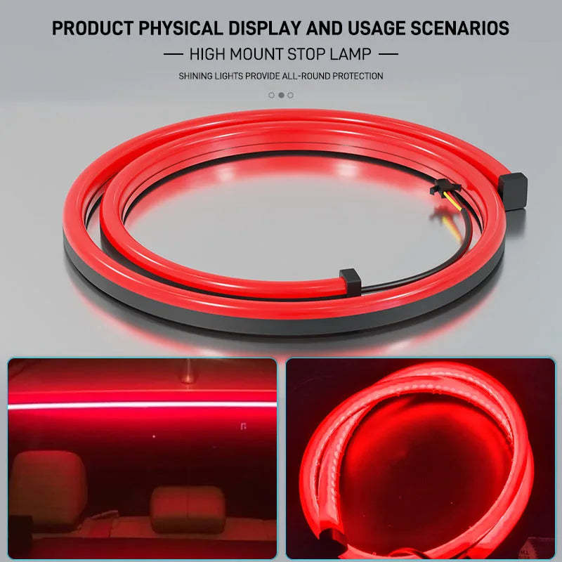 Position Brake multi-mode Warning Tail Turn Signal Strips Mount