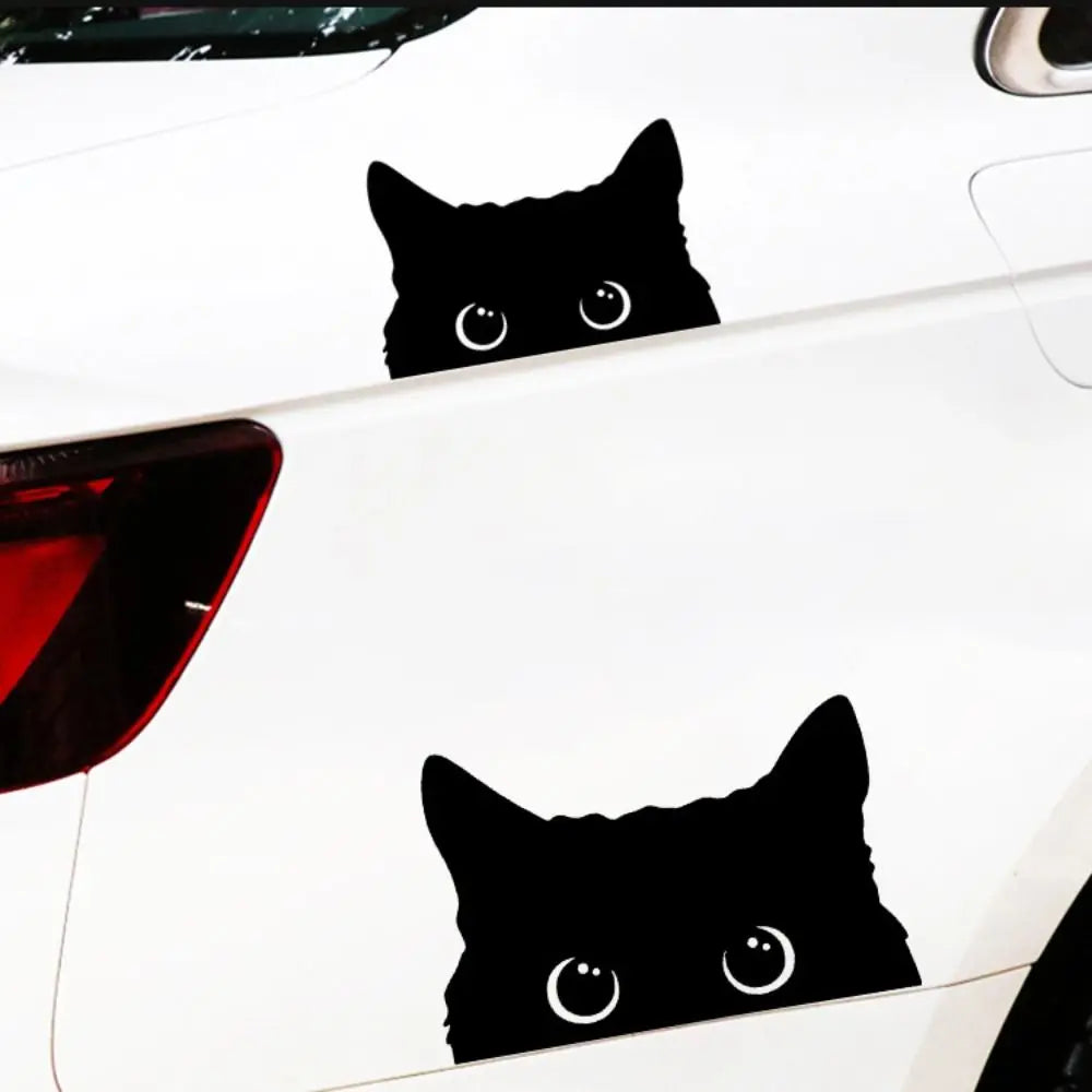 Cute Pet Cat Sticker Peeking self-adhesive Bumper Funny