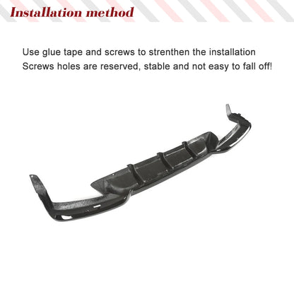 For BMW F06 F12 F13 M6 Rear Bumper Diffuser Spoiler M Sport 2012
