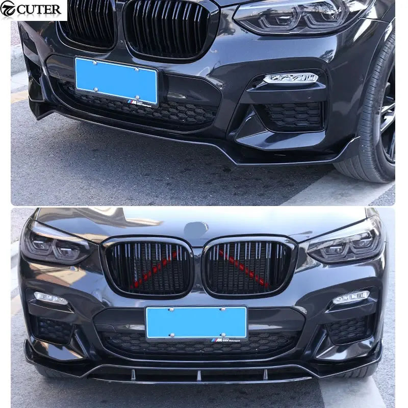 For BMW G02 X4 G02 X4 X4M Competition ABS Front Lip Splitter