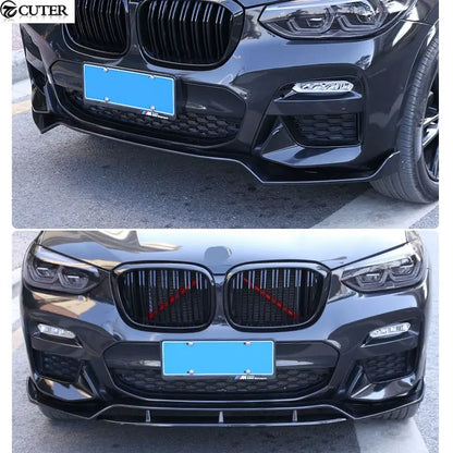 For BMW G02 X4 G02 X4 X4M Competition ABS Front Lip Splitter