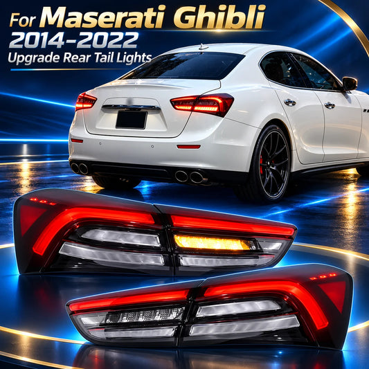 For Maserati Ghibli 2014‑2022 Upgrade Rear Tail Assembly Drl