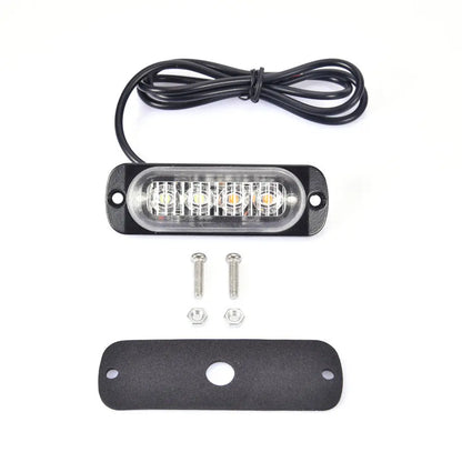 12v-24v 4LED Grill Strobe Warning Truck Flashing Emergency