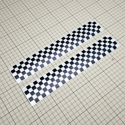 Black White Squa Stickers Waterproof Checkered Vinyl Decal