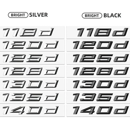 For E46 E90 E91 F30 G20 3D Trunk Sticker 116D 118D 120D 125D
