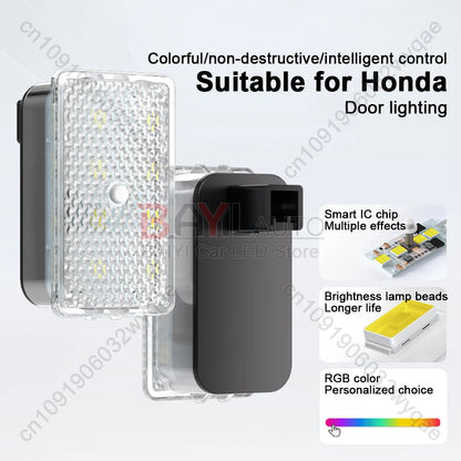 For Honda Door Welcome Light Plug Play Door Opening Lighting