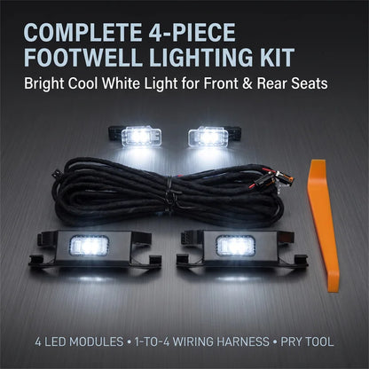 For VW T‑ROC Jetta Polo T‑Cross 4PCS Footwell Lighting Cable
