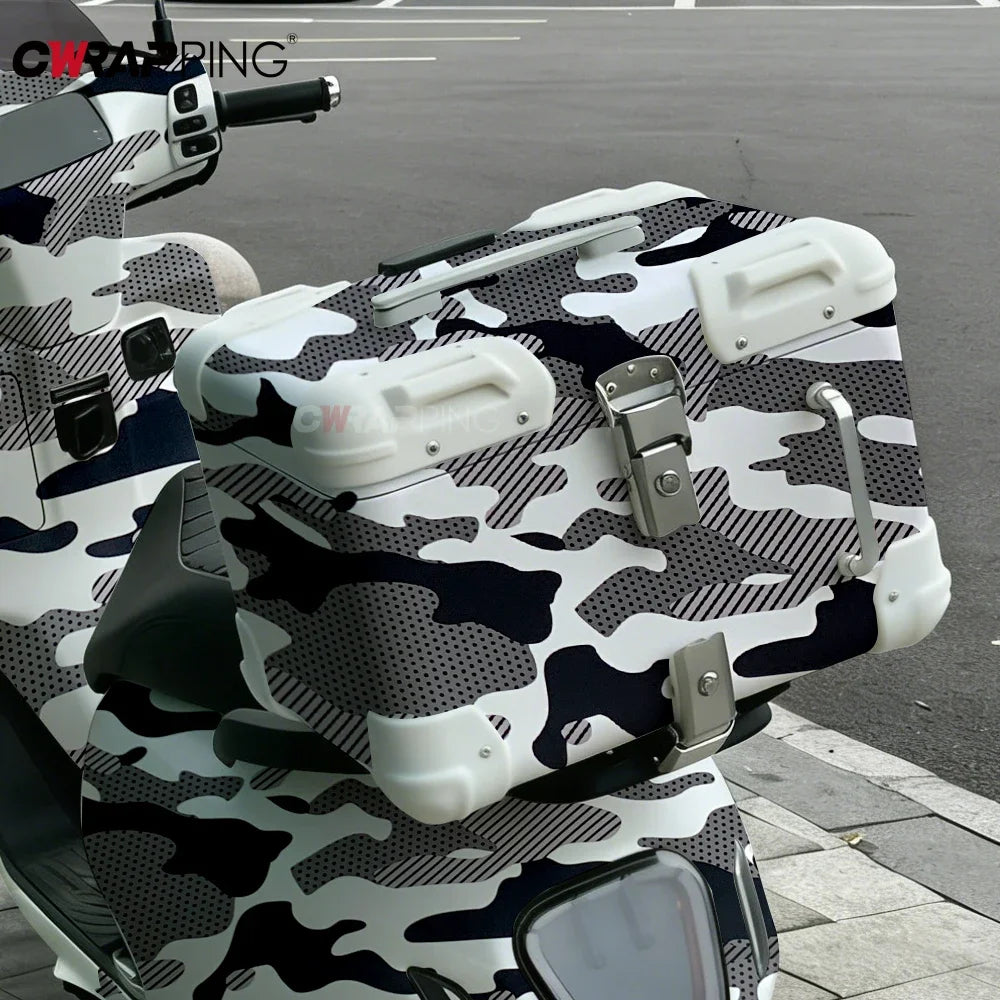 Waterproof Vinyl Wrap Full Body Pvc Polka Dot Camo