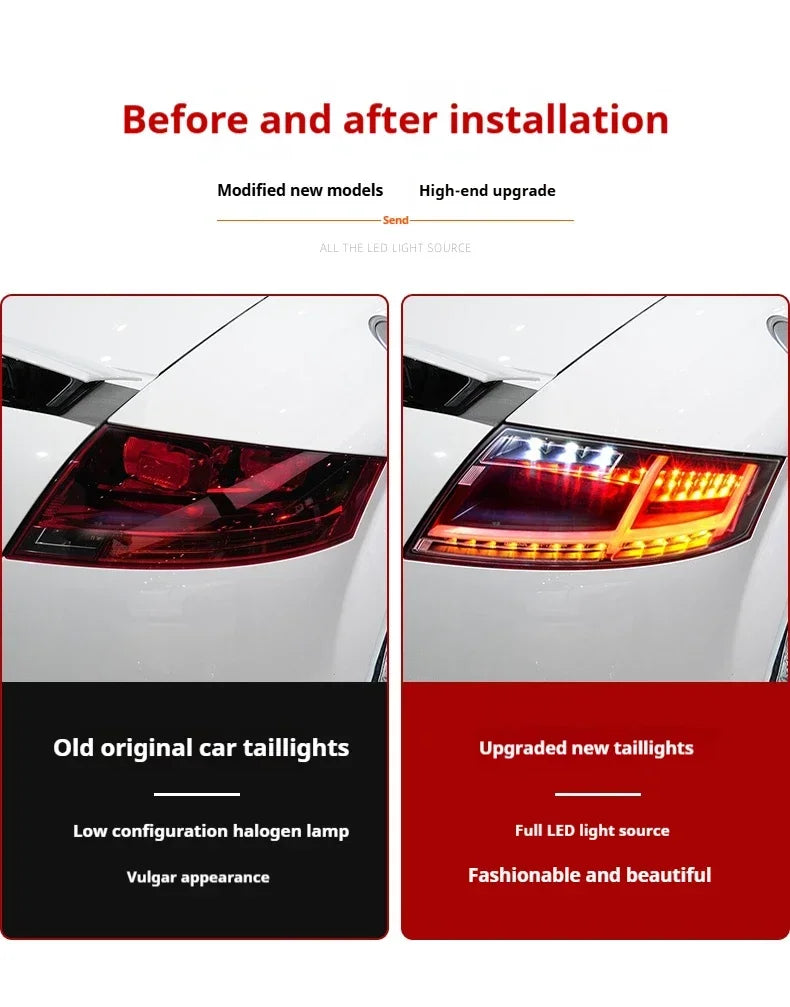 For Audi Tt Taillights 2006-2014 Full Ft Tail Dynamic Turn