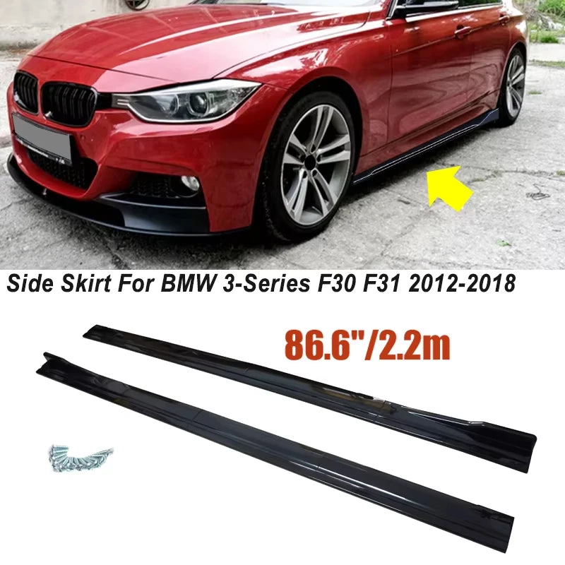 For BMW Accessoried 3-Series F30 F31 Side Skirts Fits 2012-2018