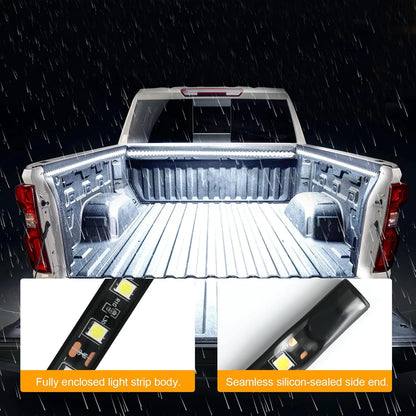 150CM 2IN1 White Truck Bed Strip 12V Waterproof Welcome