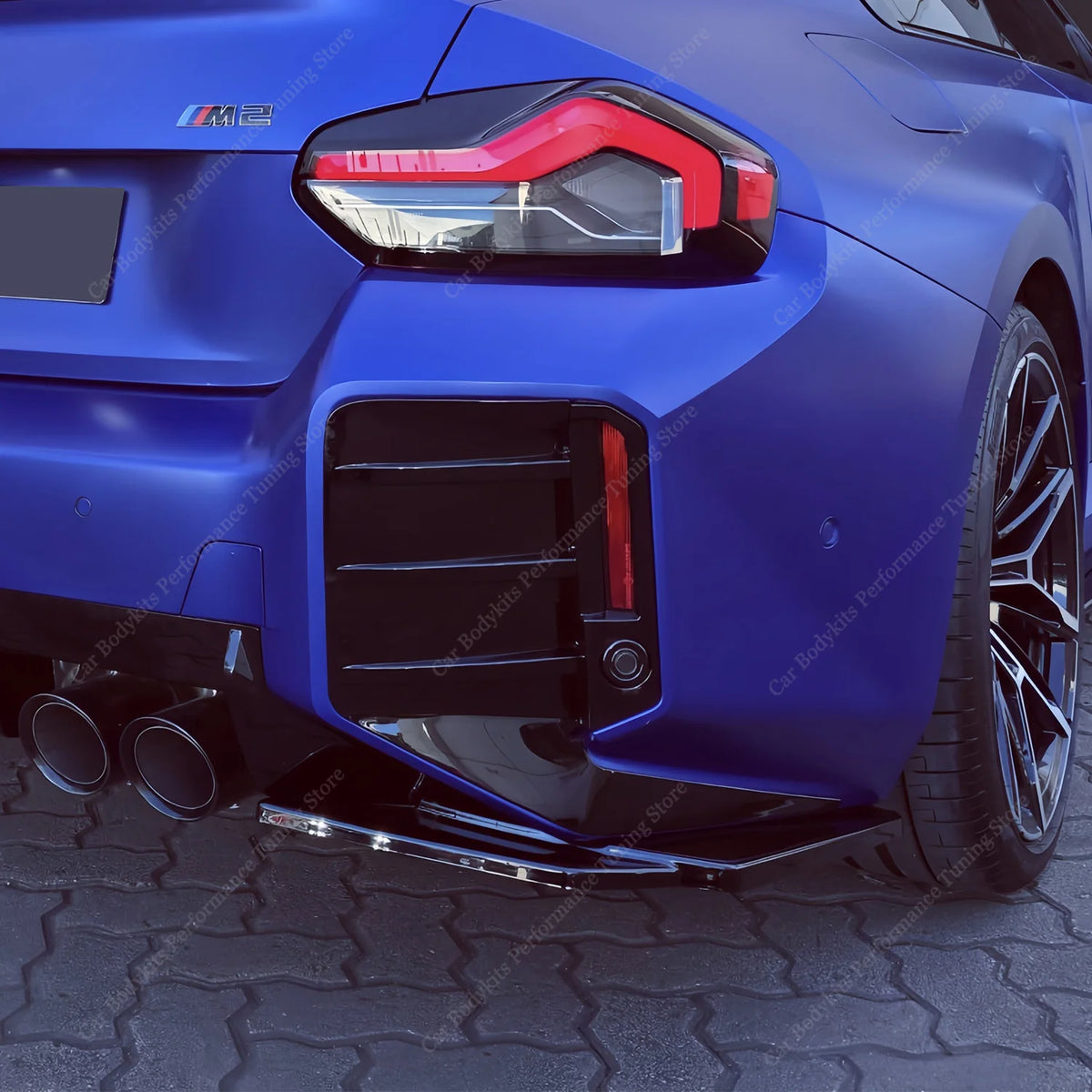 For BMW G87 M2 3.0T L6 Gloss Black Mp ABS Rear Splitter Diffuser