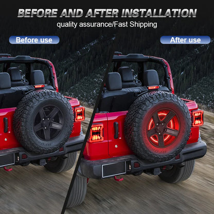 For Jeep Wrangler Jk 2007-2018 High Spare Tire Brake 3RD Rear