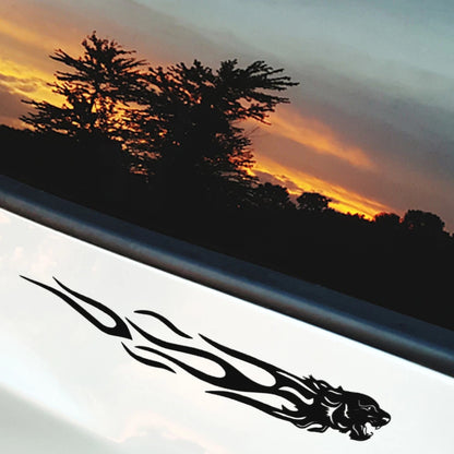 Tiger Flame Body Stickers Reflective self-adhesive Motorcycle