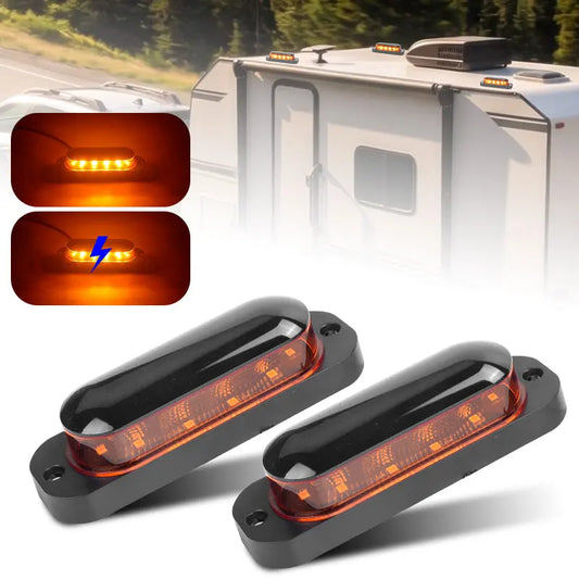 For Trailer Tractor Caravan 12V 24V Truck 10LED 360 Strobe