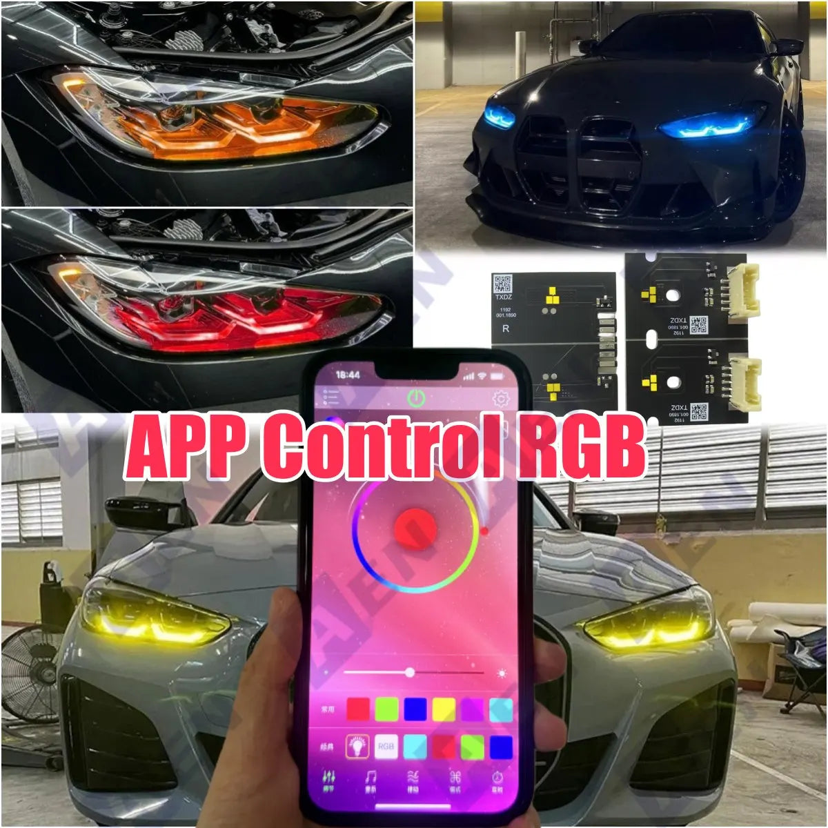 For 2021-2024 BMW G22 G23 G26 RGB Angel Eye Drl Boards I4 G80