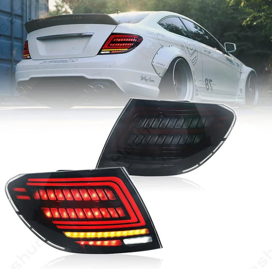 For 2007 - 2014 Mercedes W204 Pair Taillights C180 C200 C63 C250