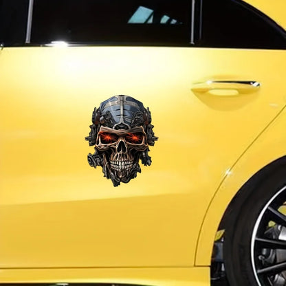 Design Skeleton Head Stickers Door Body Motorcycle Tank