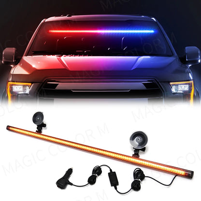 3030 Beads Front Windshield Strobe Bar Traffic Signal Waterproof