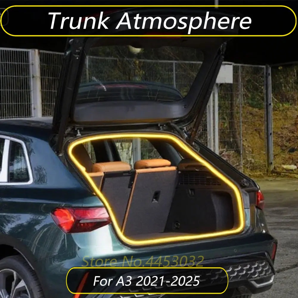 For Audi A3 8Y 2021-2025 Trunk Atmosphere Strip Kit Easy Install