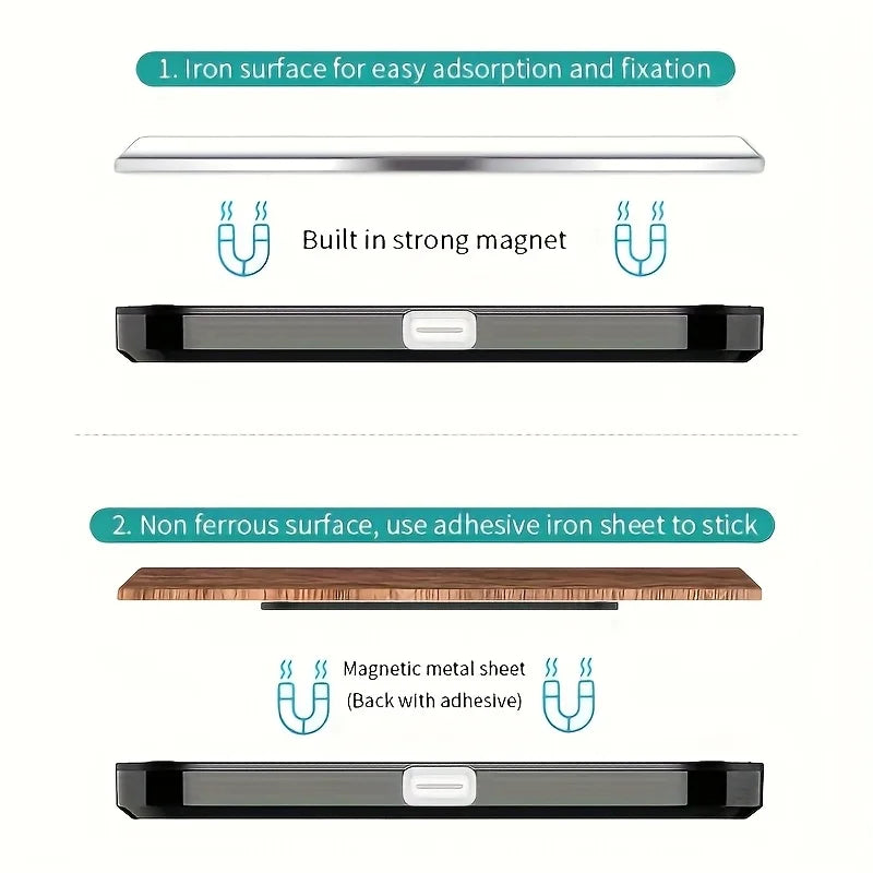 1PC Door Welcome magnetic-controlled usb-rechargeable auto-on