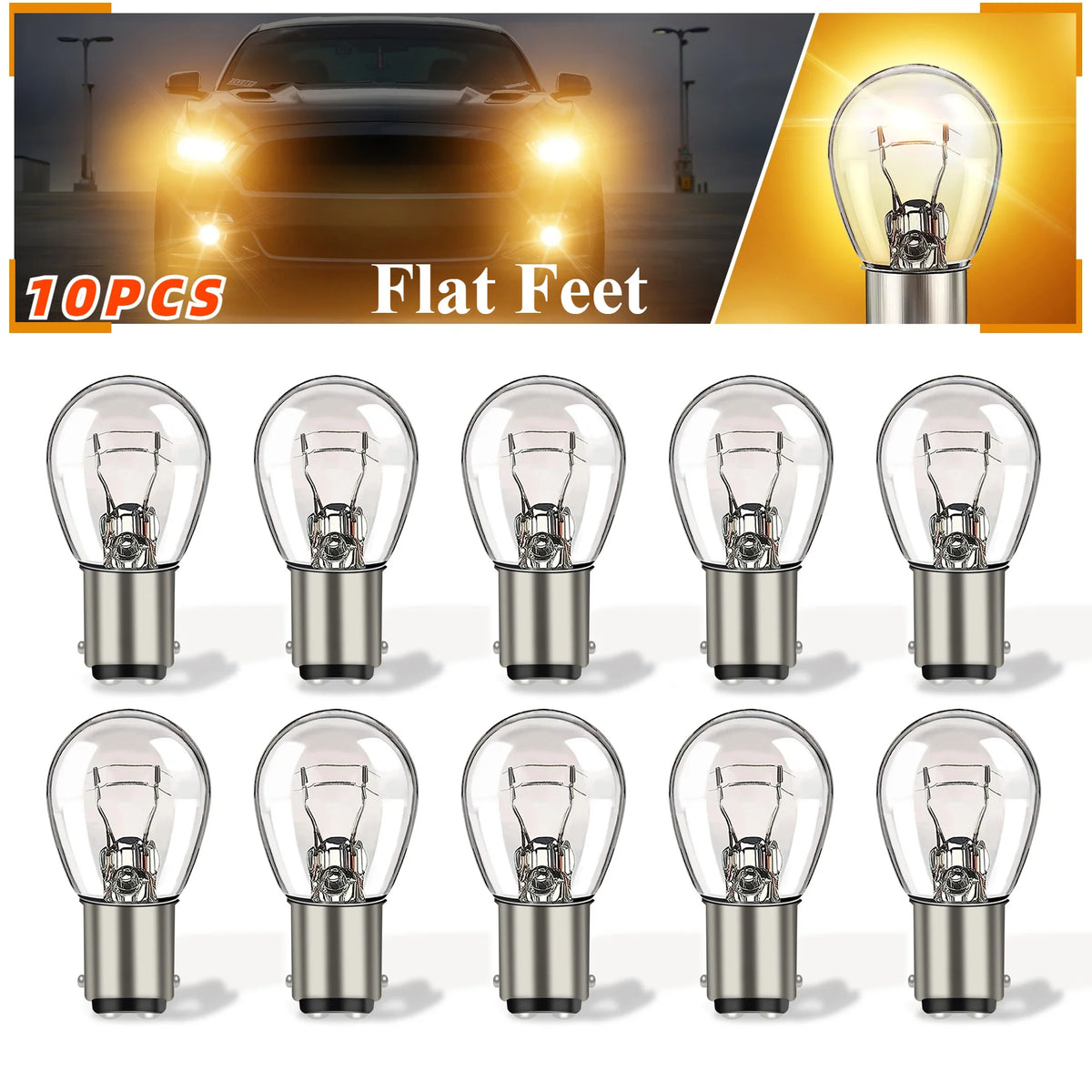 For Marker Tail Running Parking 10PCS 12V 1157 Bulb Brake Bulbs
