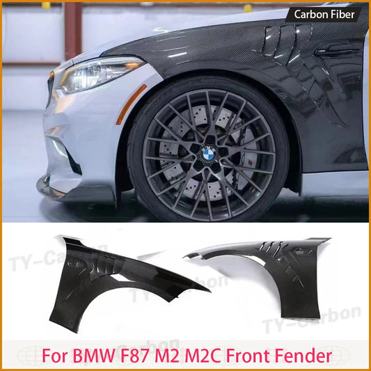 For BMW 2 Series F87 M2 Dry Carbon Fiber Front Side Fenders M2C