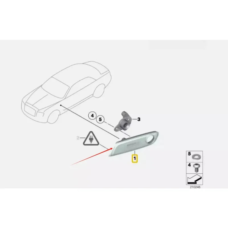 For Rolls-Royce Ghost Wraith Dawn Front Left Marker