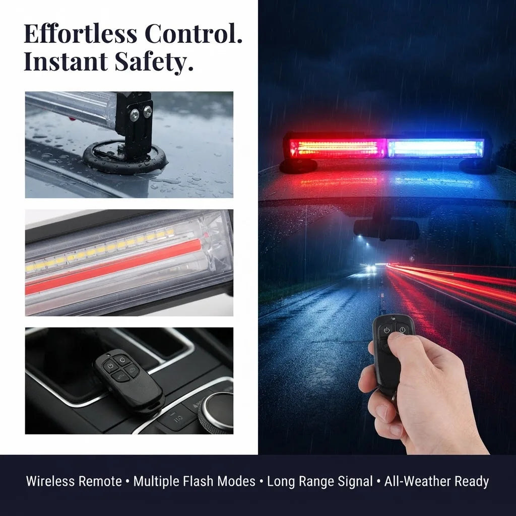 Signal Portable Charging Flash Wireless Remote Warning Magnet