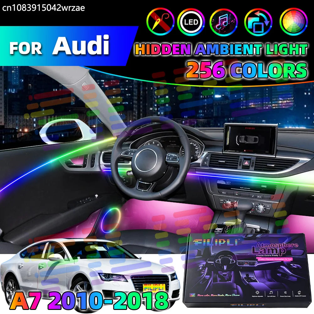 For Audi A7 2010-2018 Years In Interior Ambient Strips Breathing