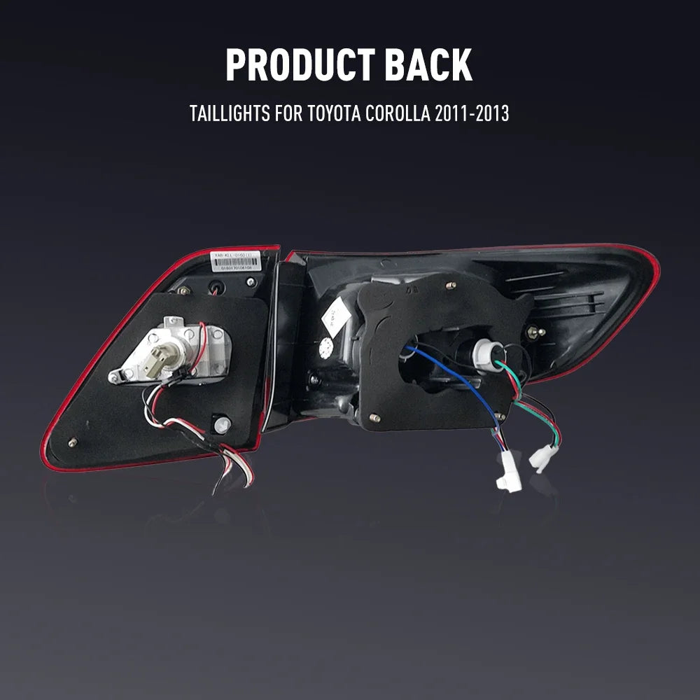 For Toyota Corolla 2011-2013 Drl Reverse Pair Tail Brake Turning