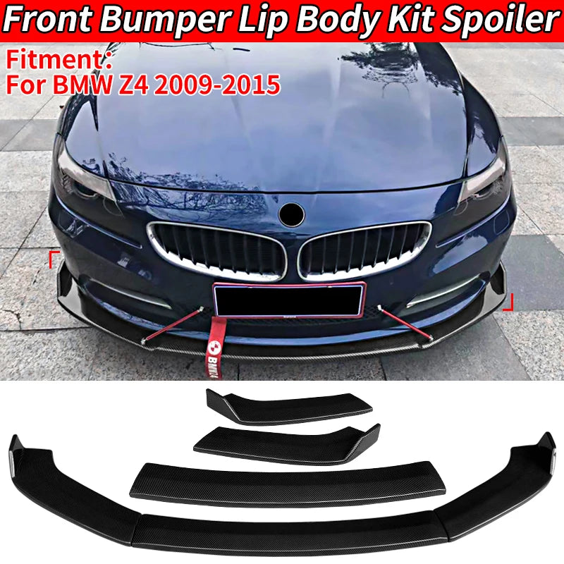 For BMW Z4 E89 2009-2015 Front Bumper Lip Body Kit Spoiler Chin
