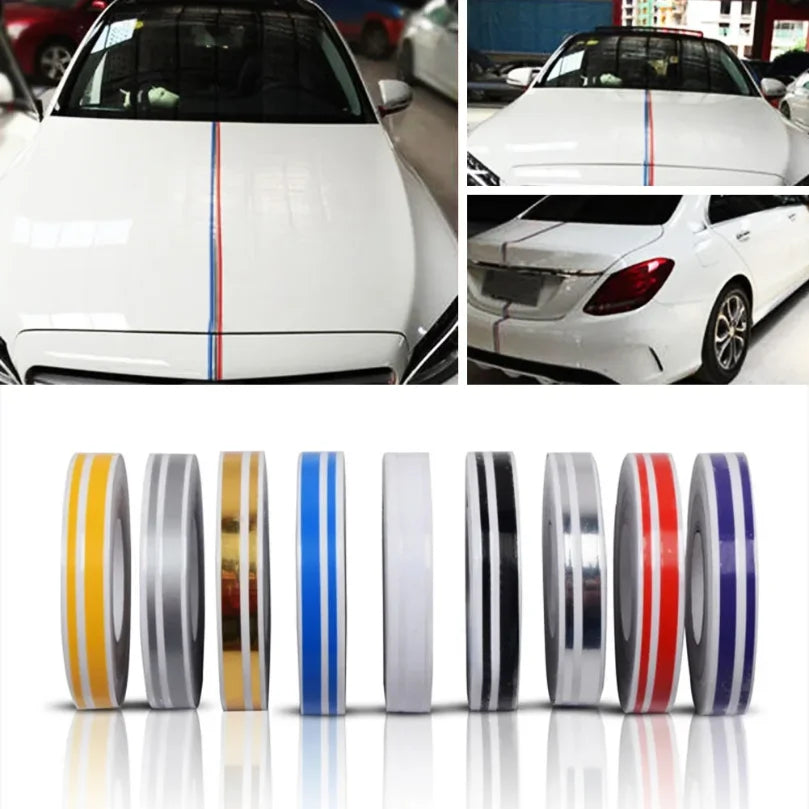 9.8m Roll Striping Pin Stripe Steamline Double Line Tape