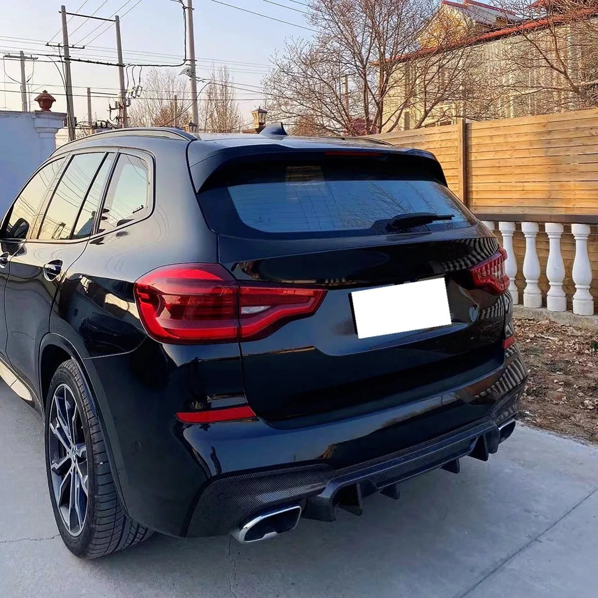 For X3 G01 G08 2018-2021 Body Kit Rear Bumper Splitter Cover BMW