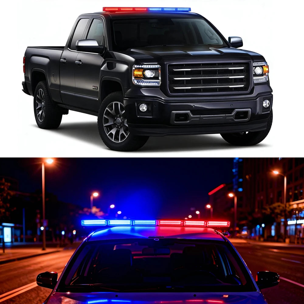 For Tow Wireless Warning Bar Rooftop Safti Stroboscopes Strobe